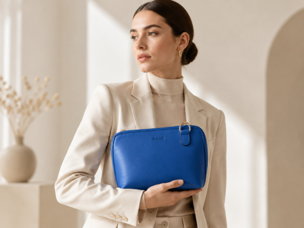 کیف زنانه چرم مدل شاین - آموت چرم - Image 1