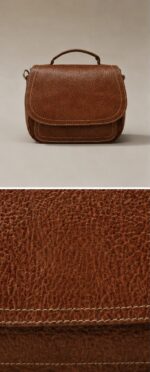 کیف دوشی چرم مدل سونیا - آموت چرم - Image 11