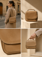 کیف دوشی چرم مدل سونیا - آموت چرم - Image 3