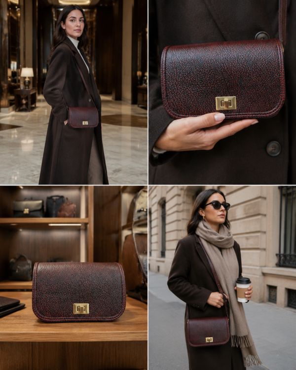 کیف دوشی چرم مدل آرتمیس - آموت چرم - Image 11