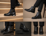 نیم بوت مردانه تمام چرم مدل 6000 رکابی - آموت چرم - Image 8