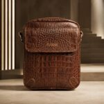کیف دوشی مردانه چرم مدل آبتین - آموت چرم - Image 8