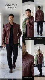 کاپشن چرم مردانه مدل مارکو - آموت چرم - Image 14