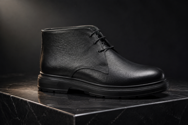 نیم بوت تمام چرم مردانه مدل سلنا - آموت چرم - Image 11